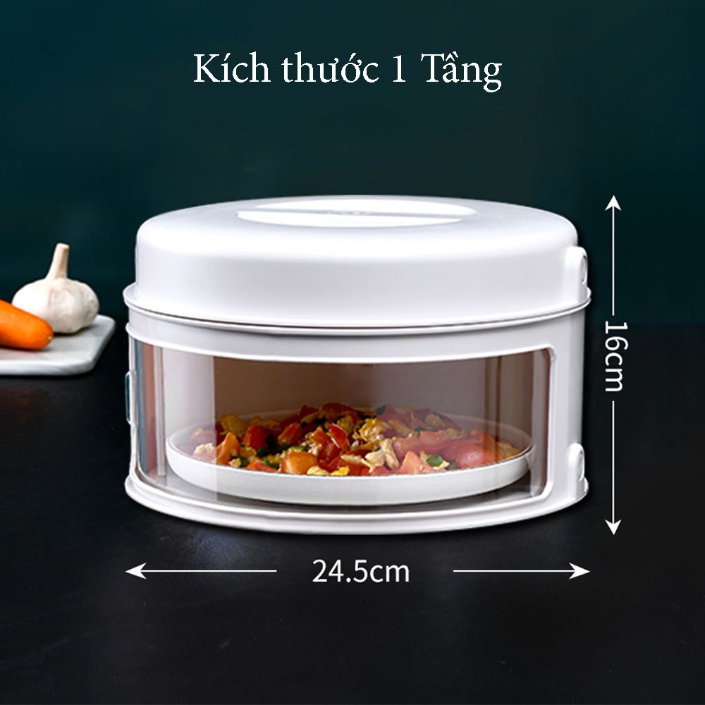 Lồng Bàn Đậy Thức Ăn Giữ Nhiệt Chống Bụi Tiện Dụng Phong Cách Hiện Đại Mila