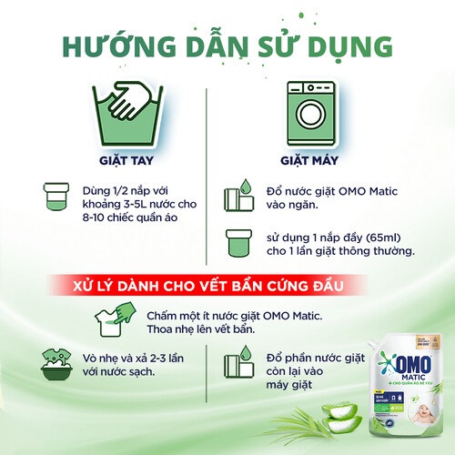 Túi nước giặt OMO Matic 3,6kg