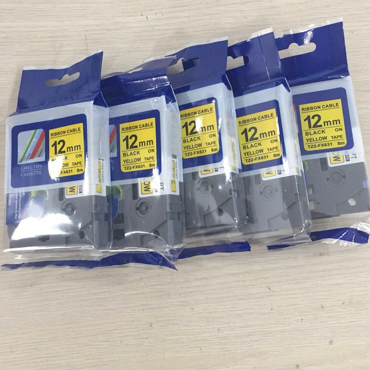 Combo máy in nhãn Brother PT-E110 và 5 nhãn in HZE, TZ2,PZE khổ rộng 12mm | BigBuy360 - bigbuy360.vn