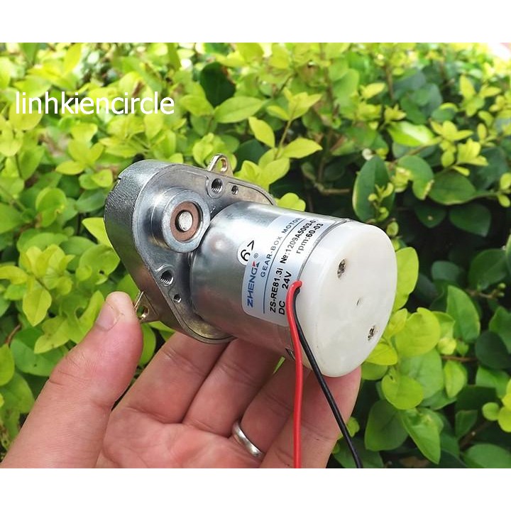 Motor giảm tốc cực mạnh 12V - 24V tốc độ 30 - 60 vòng có thể hoạt động liên tục - LK0226