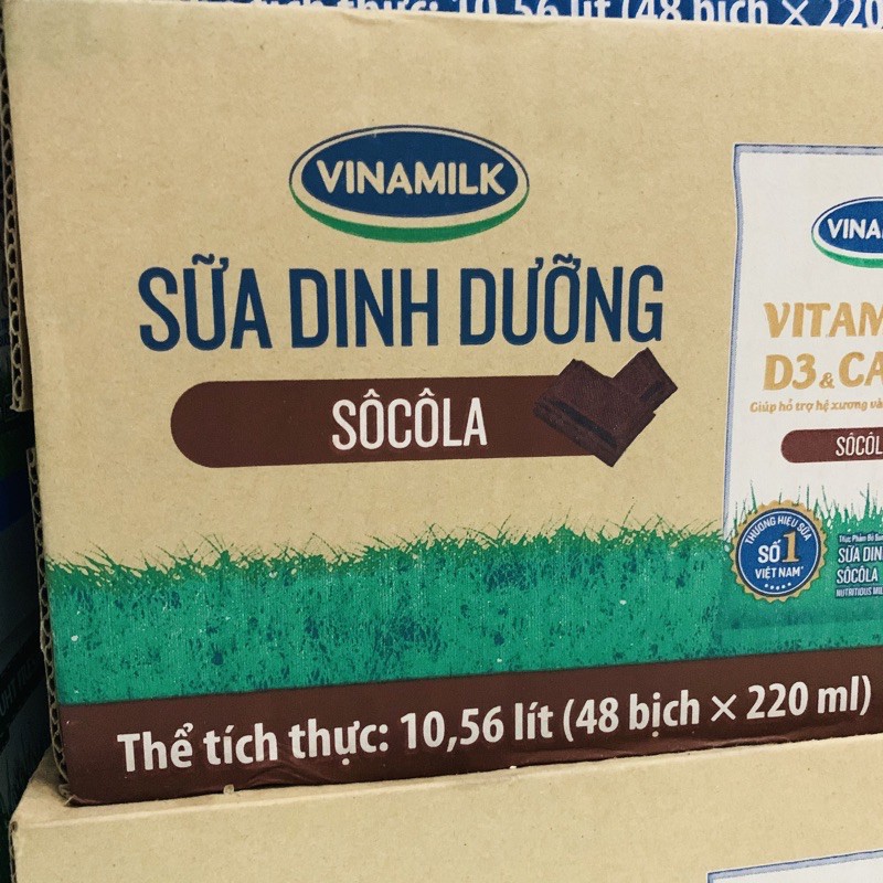 Thùng sữa bịch Vinamilk 48x220ml - đủ loại