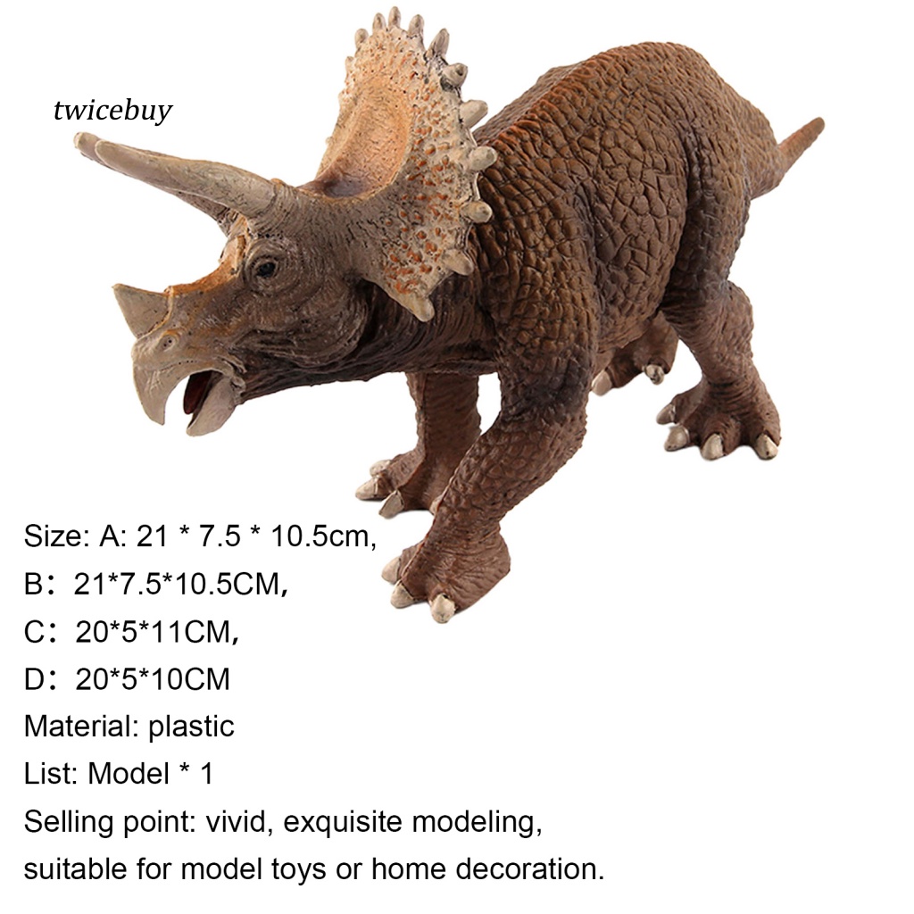 Mô Hình Đồ Chơi Khủng Long Stegosaurus Carnotaurus Chống Rơi Dùng Trang Trí