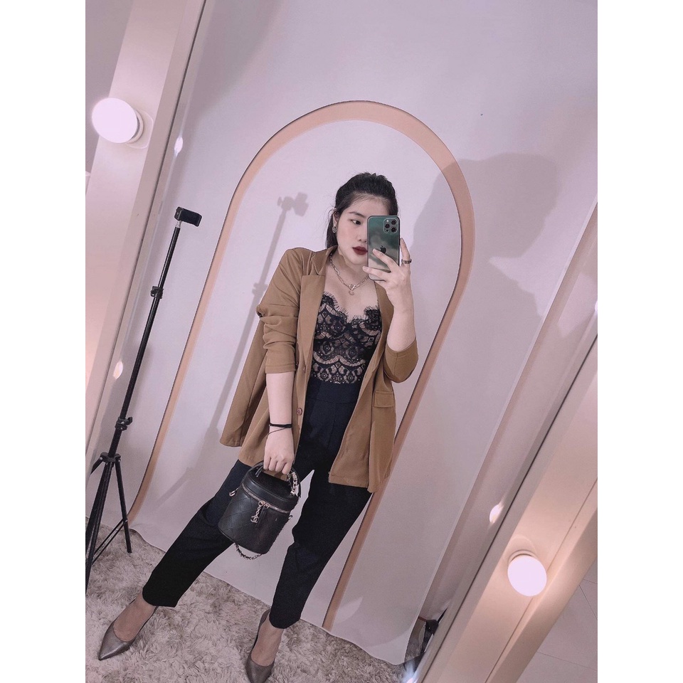 Áo Blazer nữ bigsize 60-95kg form xuông dáng rộng cực kì thoải mái cho các nàng mũm mĩm