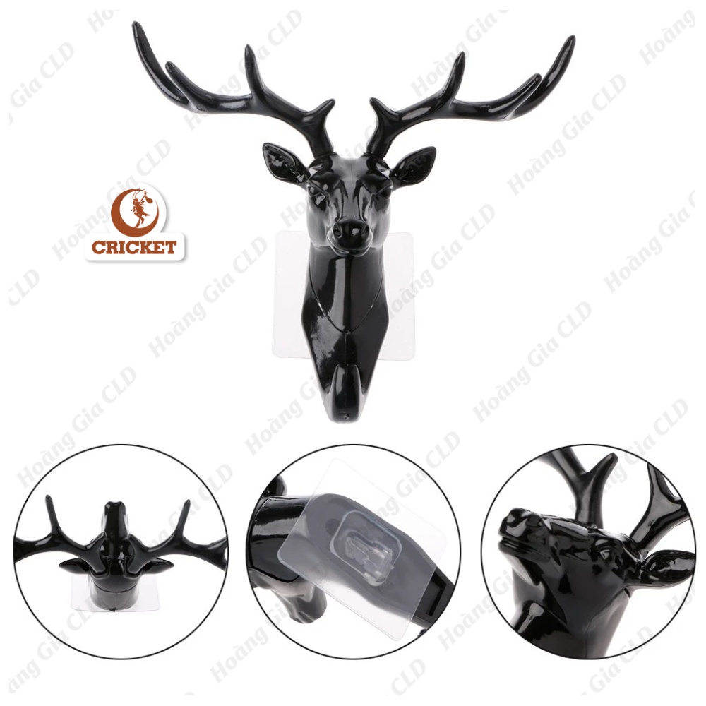 Móc treo đồ sừng hươu phong cách cổ điển, móc dán tường, decor trang trí nhà cửa theo phong thủy tuyệt đẹp