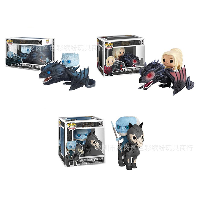 funko pop Game of Thrones Game of Thrones Dragon Mother The Night King Riding a Dragon Section Figures Decoration