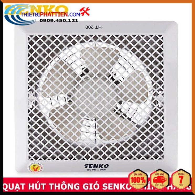 FREESHIP Quạt hút thông gió 1 chiều âm trần và 2 chiều âm tường Senko H200 và HT200 35W cao cấp - Huy Tưởng