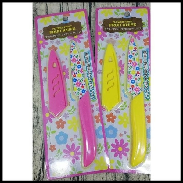 Dao gọt hoa quả ceramic 19,5cm có nắp đậy lưỡi gốm Echo Metal Nhật Bản
