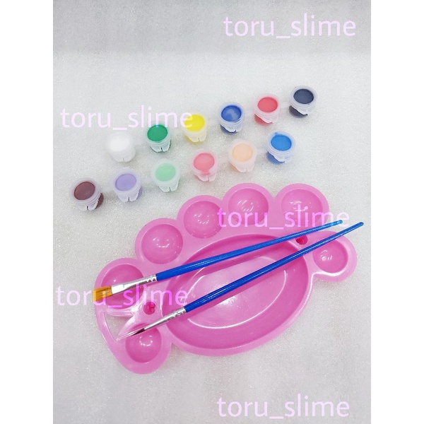 Màu nước combo 12 màu tặng kèm 2 cọ vẽ mọi chất liệu toru_slime