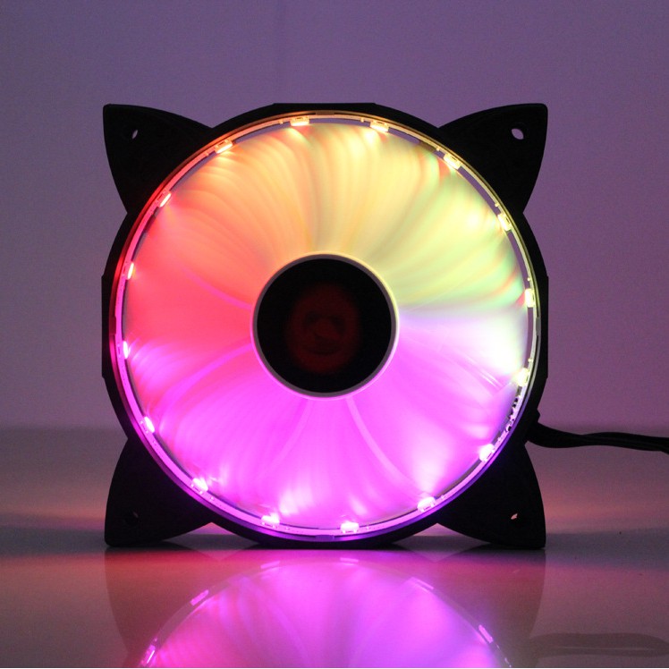 Quạt Tản Nhiệt, Fan Led RGB Coolmoon K1 - Tự Động Đổi Màu, Không Cần Hub