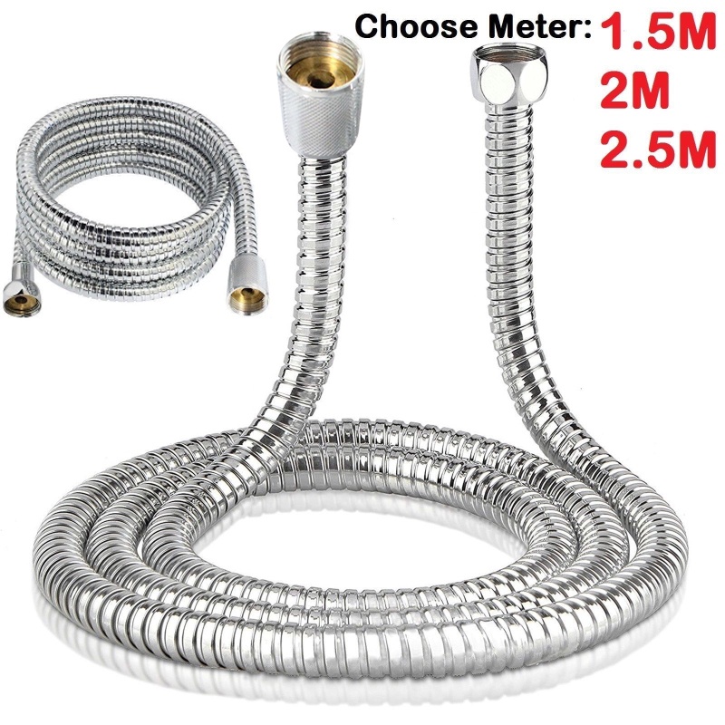 Dây Vòi Hoa Sen 1.5 / 2 / 3M Linh Hoạt Bằng Thép Không Gỉ