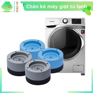 Bộ 4 Chân Cao Su Kê Máy Giặt, Tủ Lạnh Chống Rung, Chống Ồn, Chống Rò Rỉ Hiệu Quả