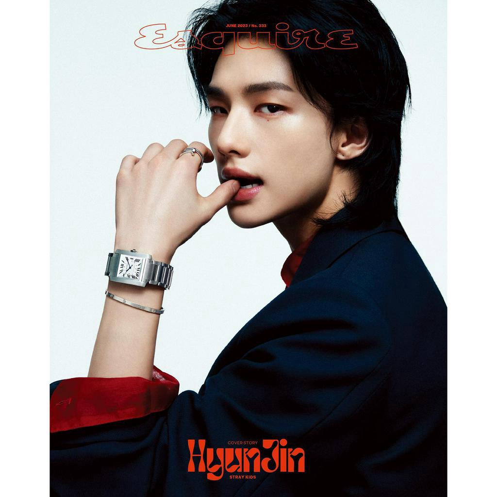 Tập ảnh KMONSTAR ESQUIRE 6.2023 bìa HYUNJIN STRAY KIDS Hàn Quốc