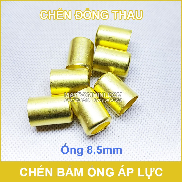 Bộ 20 Chén Bấm Ống Áp Lực Cao 8.5mm - Đồng Thau