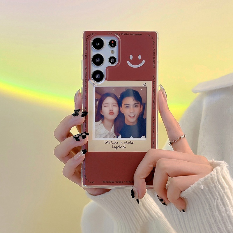 Ốp Điện Thoại Mềm Dạng Ví Đựng Thẻ Hình Mặt Cười Cho Samsung Galaxy S22 S21 S20 Ultra Plus S21 S20 FE Note 20 Ultra 10 Plus