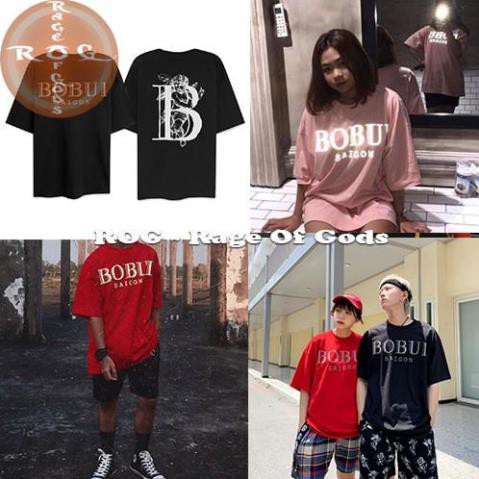 Aó Thun BOBUI SG LOGO - REFLECTIVE TEES/ POWDER PINK/BLACK/RED TEES