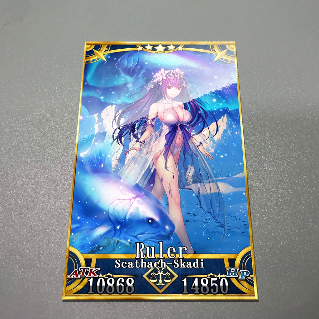 Thẻ bài custom card bánh xốp anime Fate/Grand Order FGO để sưu tầm tự chọn Scathach Skadi Summer