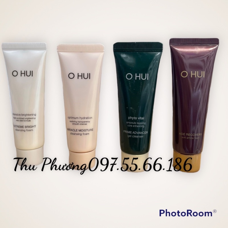 sữa rửa mặt dưỡng da chống lão hoá Ohui 40ml ( tách set)