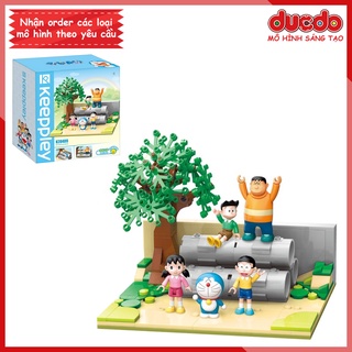 [Có sẵn] Keeppley K20409 Lắp ghép sân chơi Doraemon Nobita siêu đẹp - Đồ chơi Xếp hình Mô hình Doremon Nobi K20402