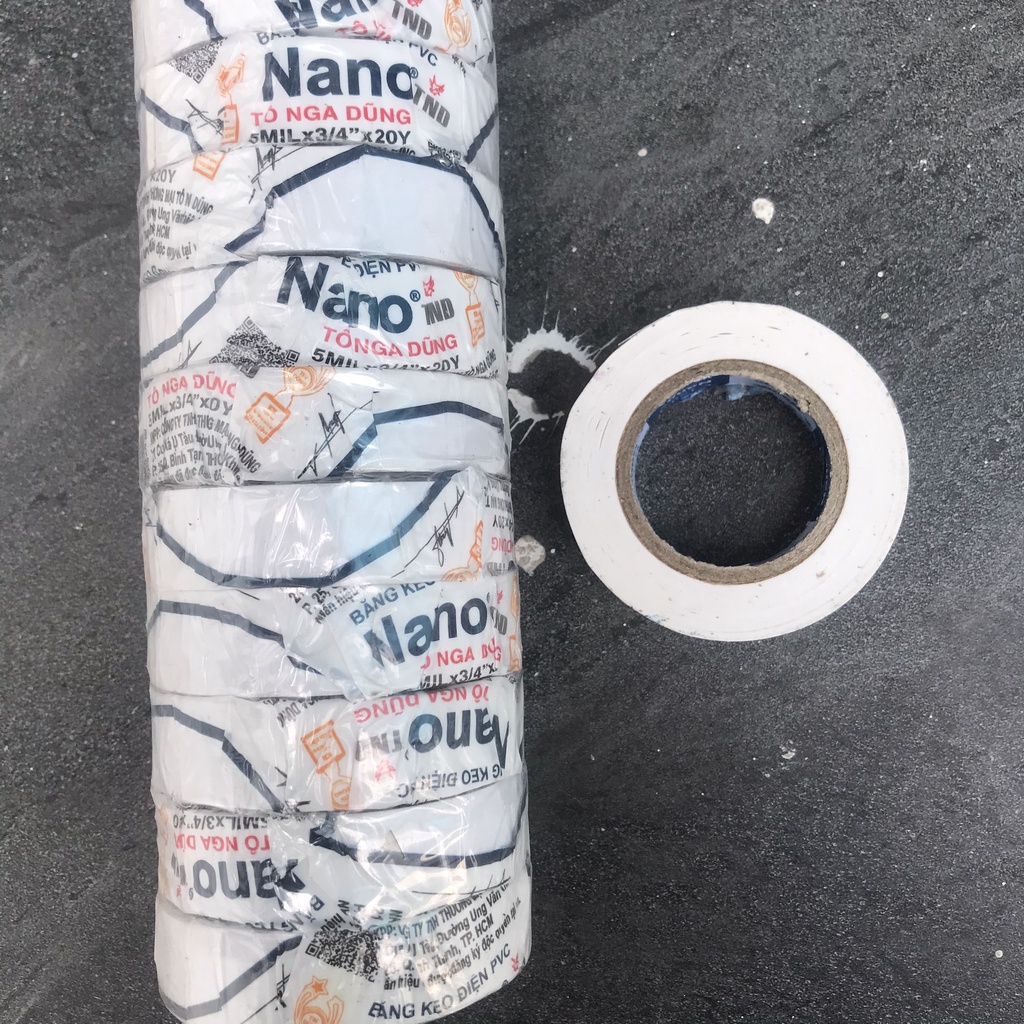 Băng Dính Điện Nano 20Y (18 Mét/Cuộn) Tô Nga Dũng