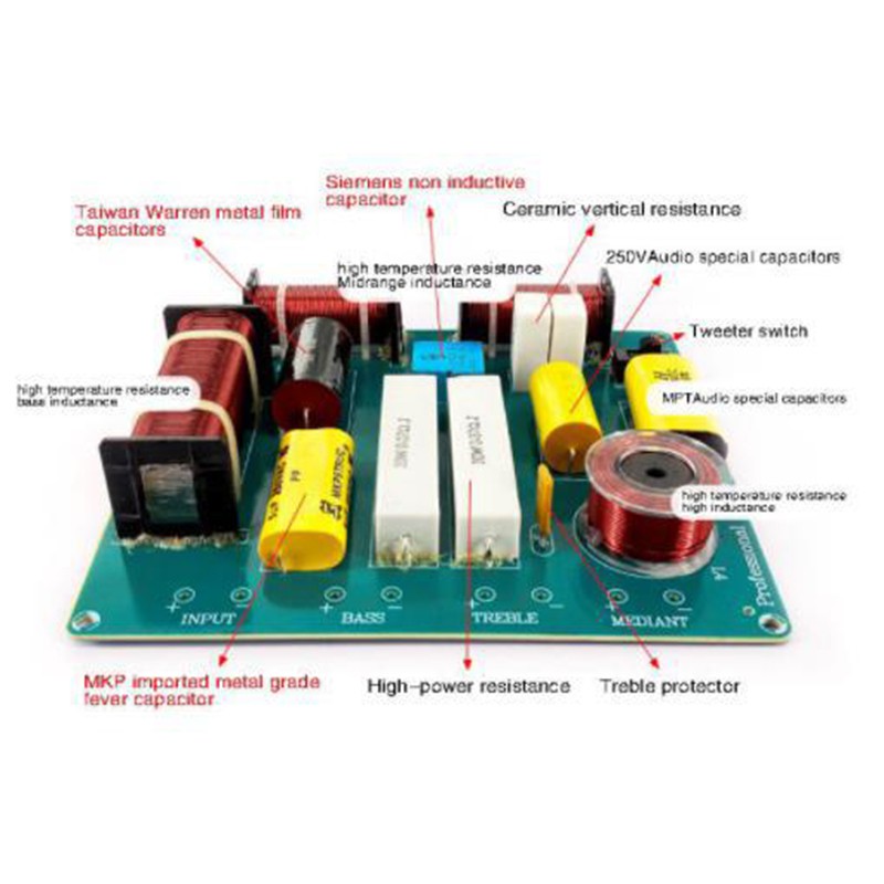 Bộ 2 bảng mạch lọc chéo cho loa âm thanh 4-8 Ohm 40Hz/20KHz