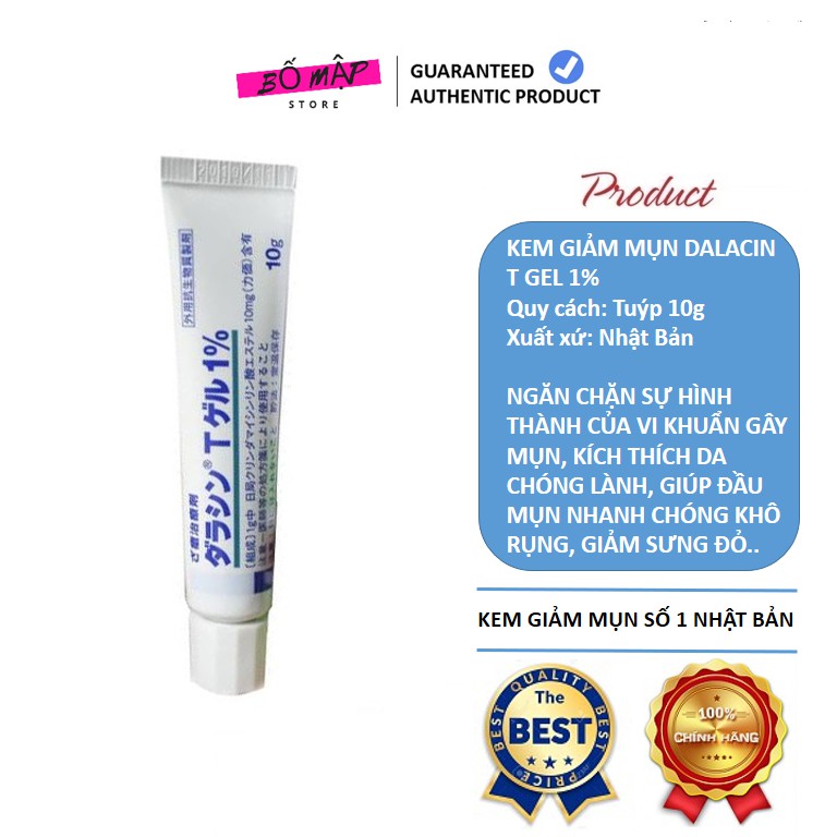 [SALE] [CAM KẾT 100% CHÍNH HÃNG] Kem Giảm Mụn Dalacin T Gel 1% Sato Nhật Bản
