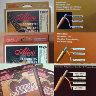 DÂY ĐÀN GUITAR ACOUSTIC ALICE AW435