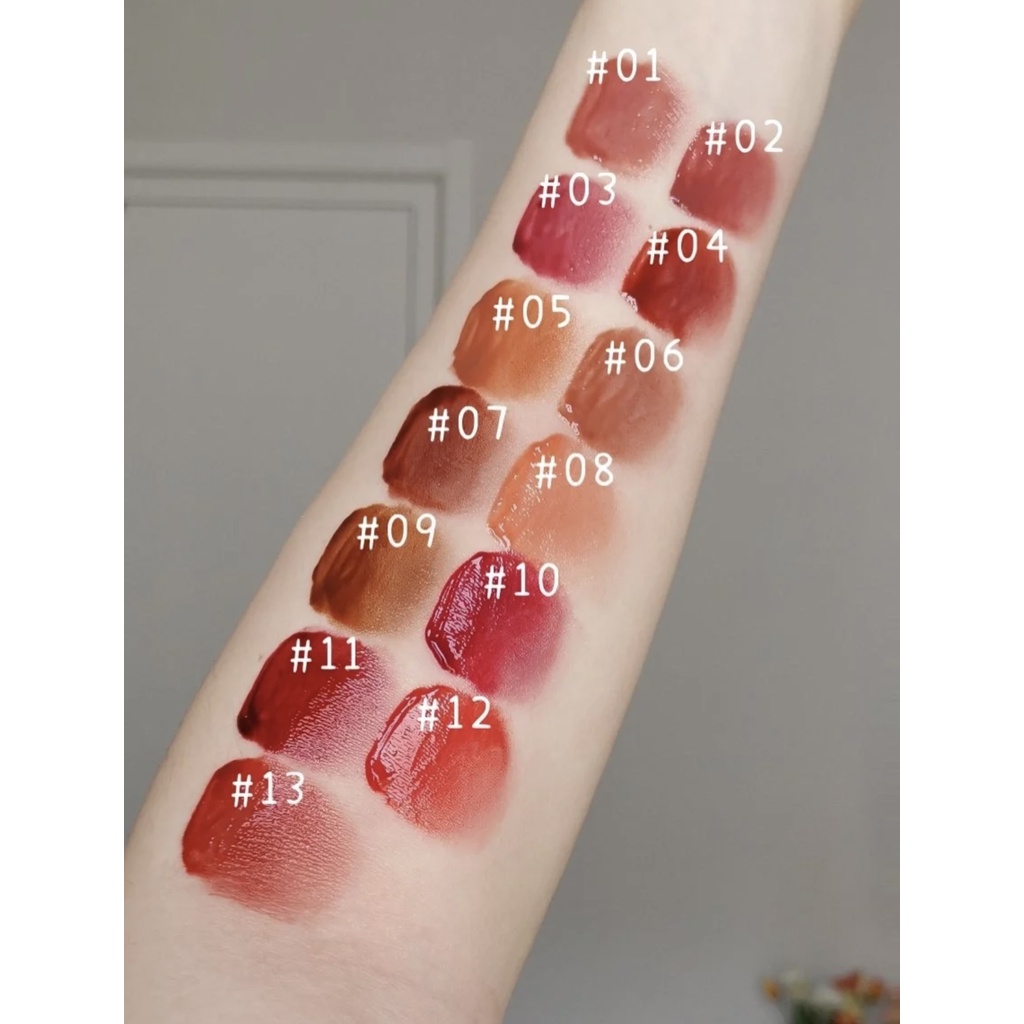 Son Môi Flortte Hoa Loria Bóng Nước Đầu Tiên Kiss Series Đầu Tiên Gương Trong Suốt Không Dính Nhẹ Không Phai Màu Mùa Xuân Tông Màu Sáng Cho Nữ