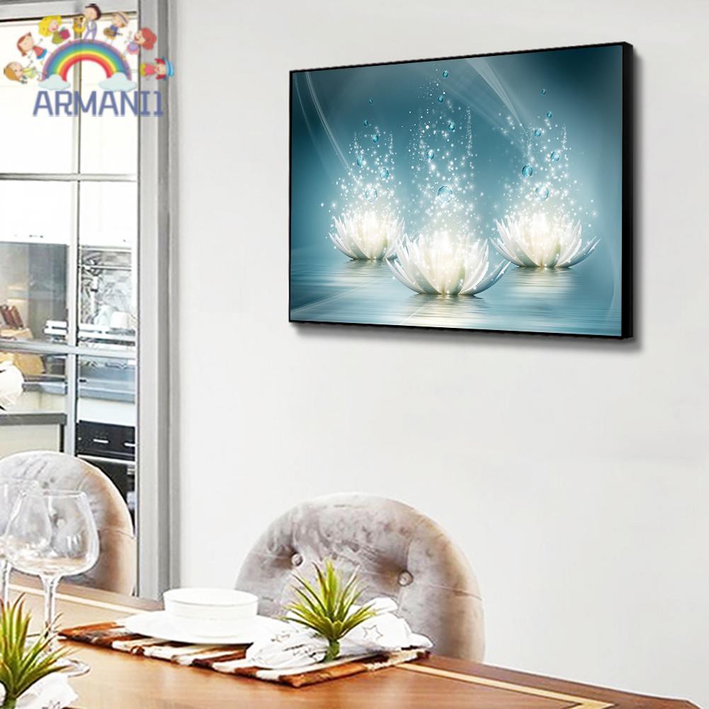 Armani Bộ Tranh Đính Đá Đính Đá Tự Làm Hình Hoa Sen