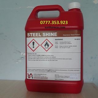 Hóa chất đánh bóng Inox (thang máy, cầu thang) STEEL SHINE (Klenco - Singapore)
