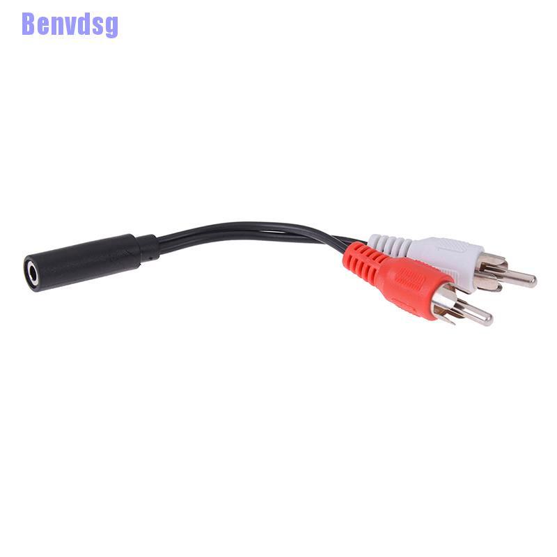 Cáp Chuyển Đổi Âm Thanh 2 Trong 1 Từ 3.5mm Sang 2rca Chuyên Dụng
