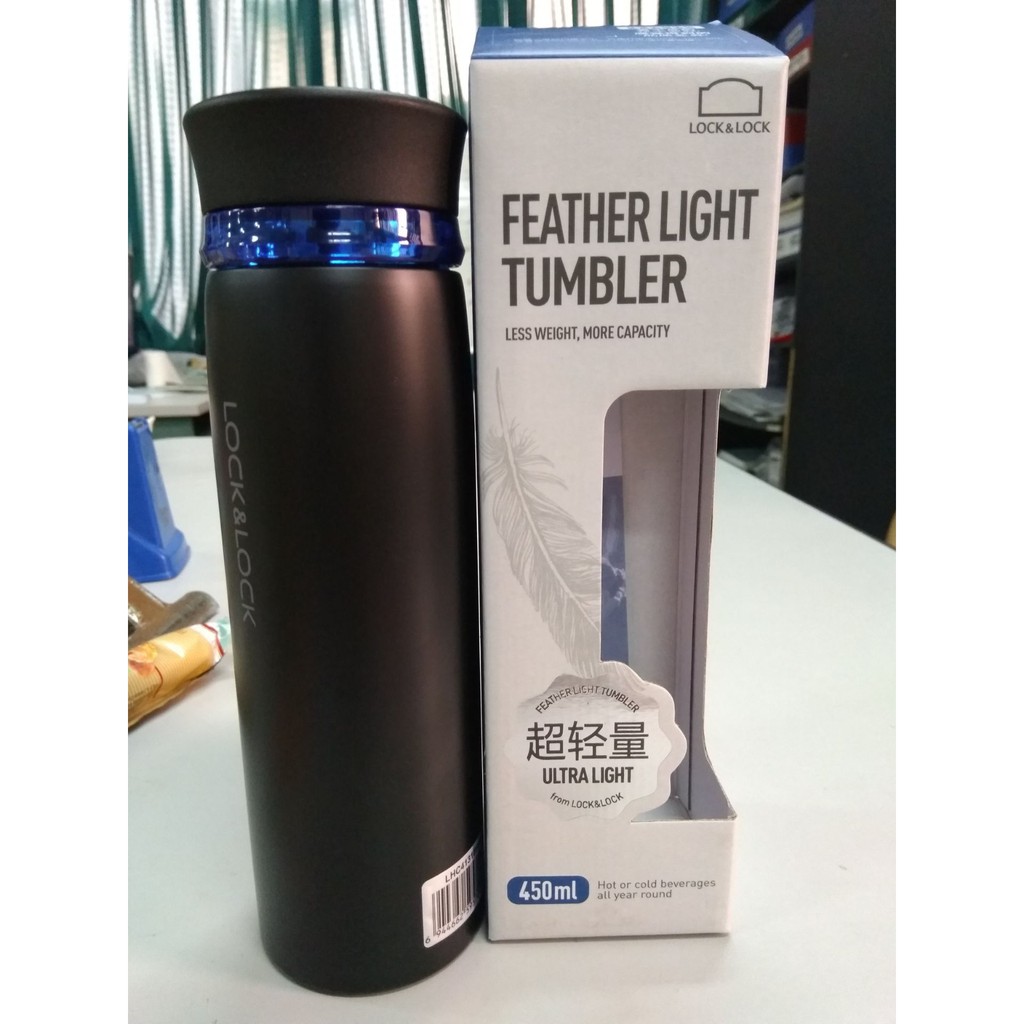 Bình Giữ Nhiệt Lock&Lock Feather Light Ring Tumbler LHC4131 [450ML] Đủ 6 Màu Đa Dạng