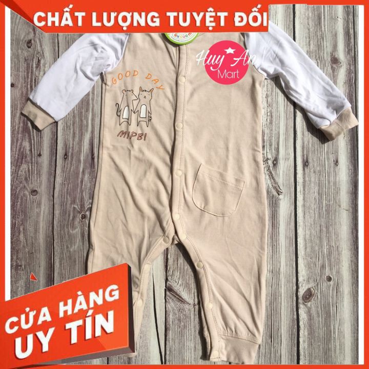 Body liền thân dài tay SIÊU MỀM MẠI cho bé sơ sinh làm từ sợi tre Mipbi. Bodysuit dài tay êm ái nâng niu làn da bé