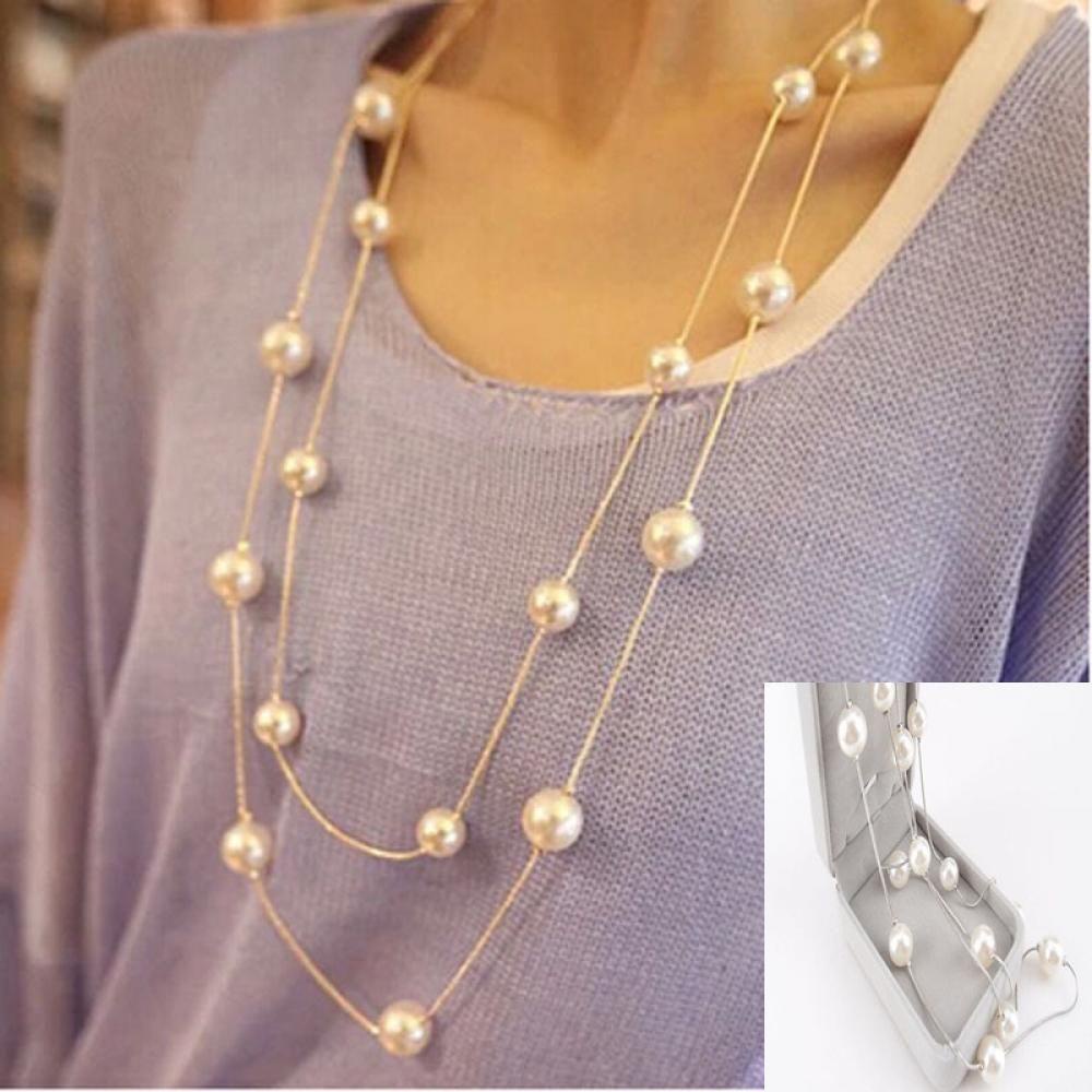 Vòng cổ Dáng Dài Thiết Kế Mới Xinh Xắn Thời Trang Dành Cho Nữ