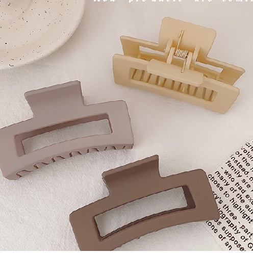 Kẹp Tóc Càng Cua Hình Vuông Màu Sắc Ngọt Ngào Phong Cách Hàn Quốc