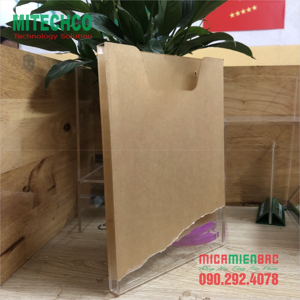 Hộp Mica Đựng Giấy A4 Treo Tường Đứng và Ngang Giá Rẻ và Cao Cấp