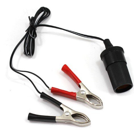 Kẹp ắc quy chuyển đổi sang tẩu 12V
