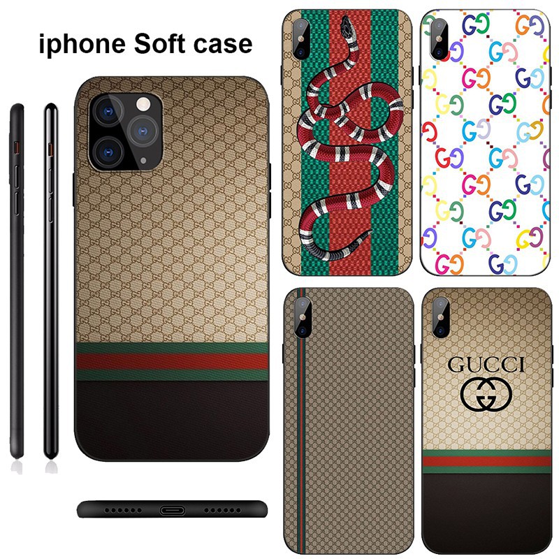 Ốp điện thoại mềm hoạ tiết Gucci LU167 cho iphone X XR Xs Max 6 6s 7 8 Plus 6+ 7+ 8+ 5 5s SE SE2 2020