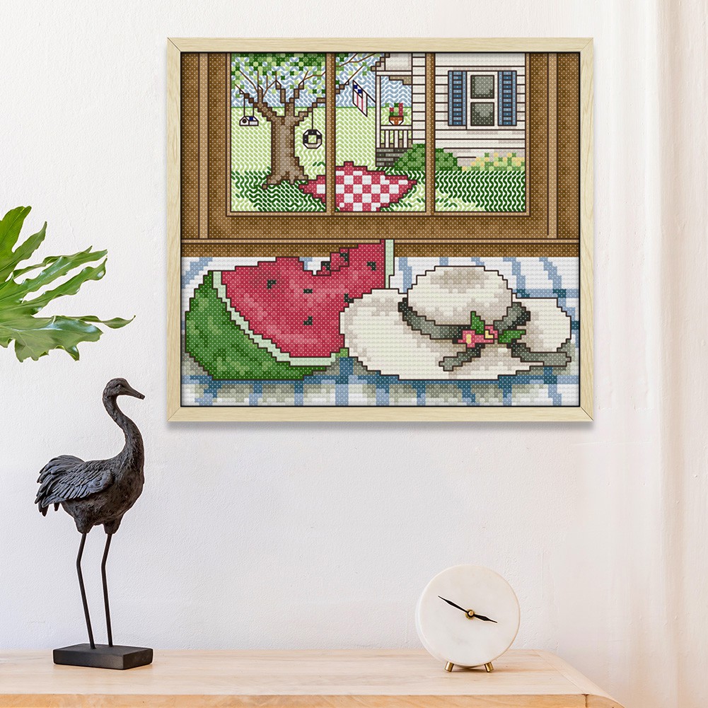 Bộ Tranh Thêu Chữ Thập 4 Mùa Hình Phong Cảnh 14ct | BigBuy360 - bigbuy360.vn