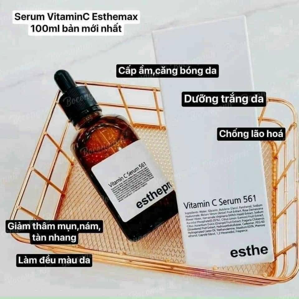 Serum Trắng Sáng Da Chống Lão Hóa Esthemax Vitamin C Serum 561 100ml Tinh Chất Dưỡng Da Esthepro Vitamin C