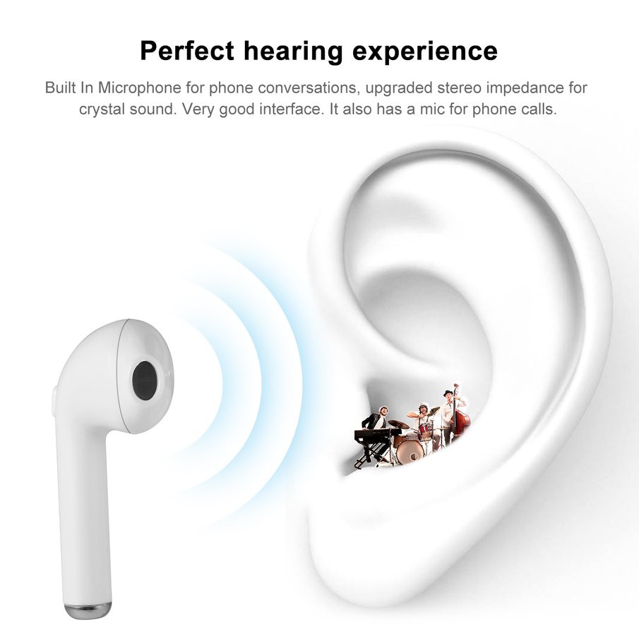 Tai Nghe Bluetooth Không Dây Tws Cho Iphone 7