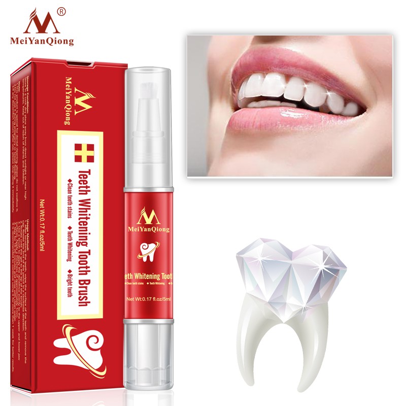 MeiYanQiong Teeth Whitening Pen Removes Plaque Stains Serum Oral Hygiene Cleaning 5ml