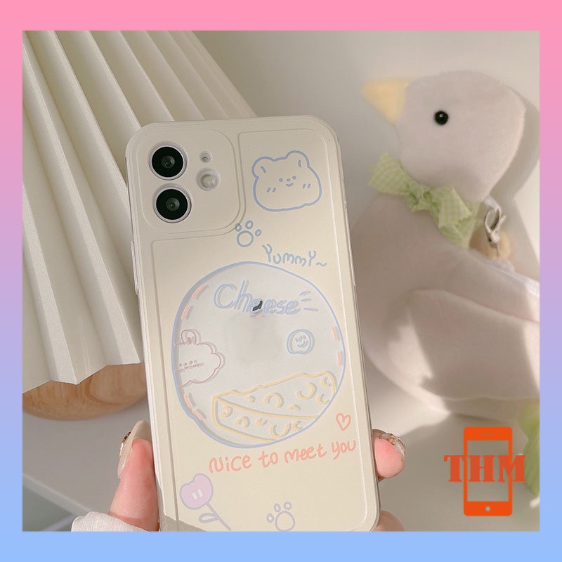 Ốp Điện Thoại TPU Họa Tiết Gấu Hoạt Hình Cho iPhone 11 12 13promax 6 6plus 6s 6splus 7 7plus 8 8plus xs xr xs max plus promax-313