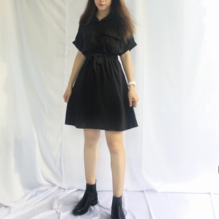 Đầm sơ mi trắng