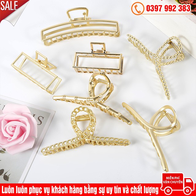 Kẹp Càng Cua Búi Tóc Cỡ Vừa Cho Nữ Hot Trend Hàn Quốc - Cặp Tóc Kim Loại