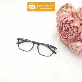 Kính Dùng Máy Tính Chống Ánh Sáng Xanh  Kavi KV016 - Gọng Nhựa Dẻo TR90 Dáng Oval, Cắt Có Độ Cận Giá Không Đổi