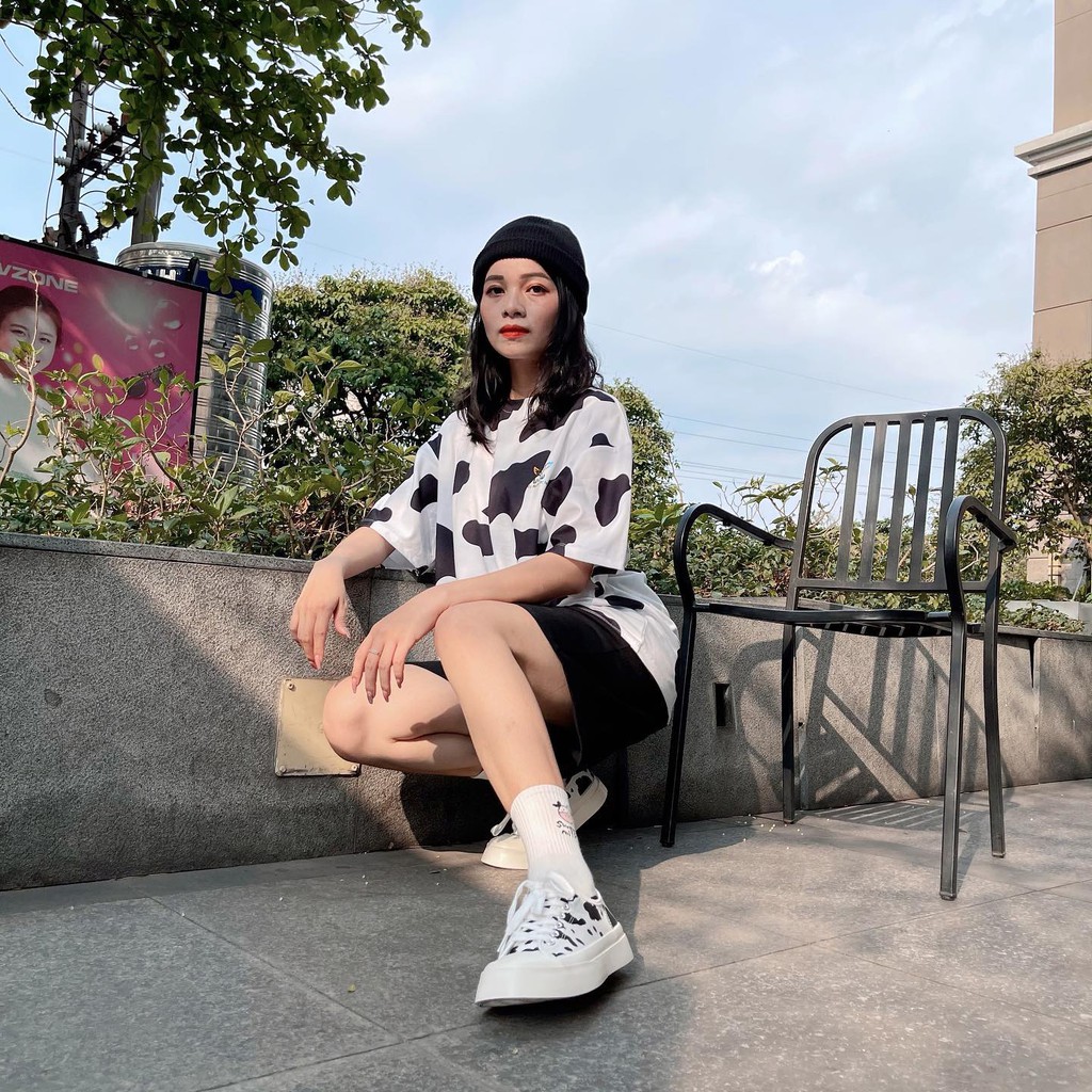 [Mã FAGREEN245 giảm 10% tối đa 30K đơn 99K] SET UNISEX ÁO THUN + QUẦN NGỐ BÒ SỮA ĐEN NATTHY STYLE | BigBuy360 - bigbuy360.vn