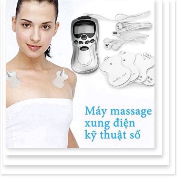 Máy Massage Bấm huyệt Xung Điện với 4 miếng dán