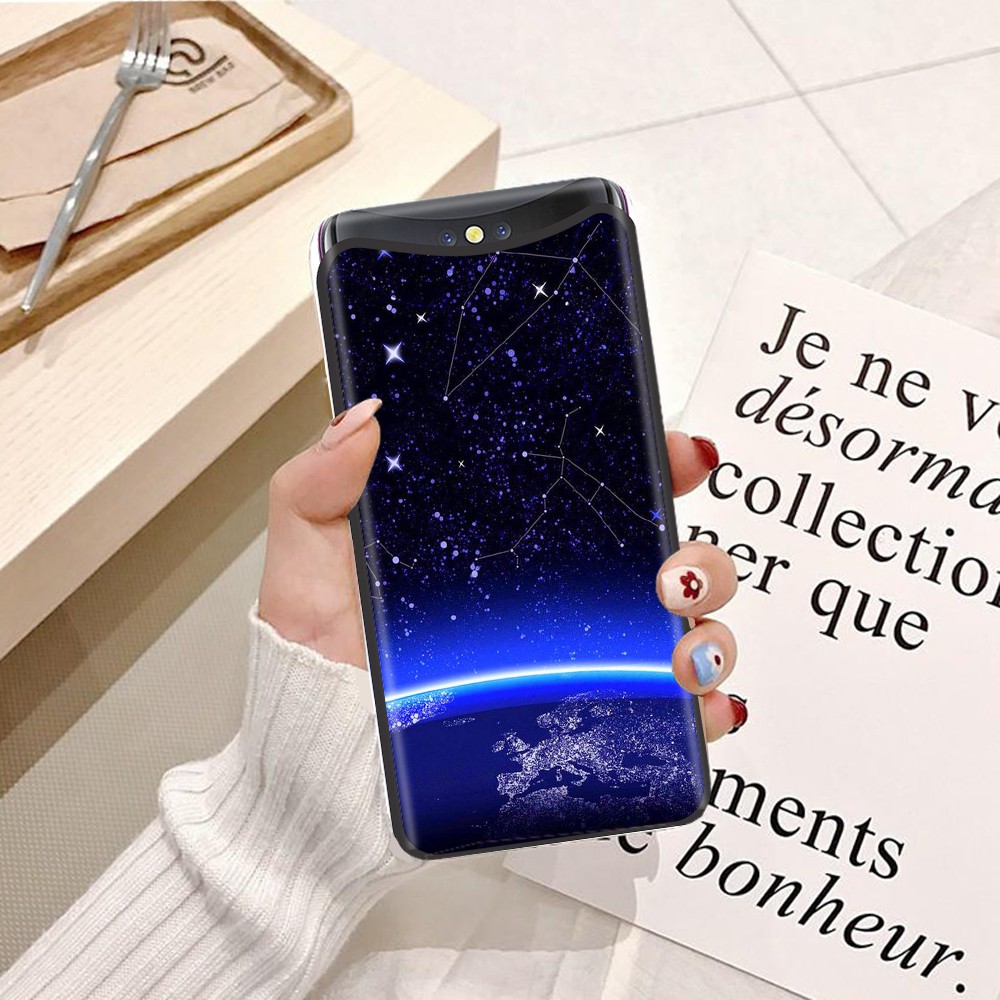 Ốp lưng Oppo R7S Viền dẻo TPU hình Dải Ngân Hà