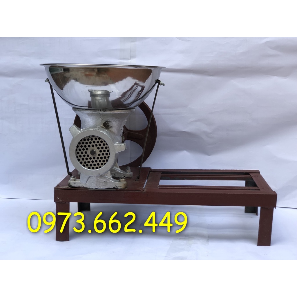 Cối xay đùn thịt, ép cám sợi làm cám viên - Bệ đùn 22 liền khung bệ