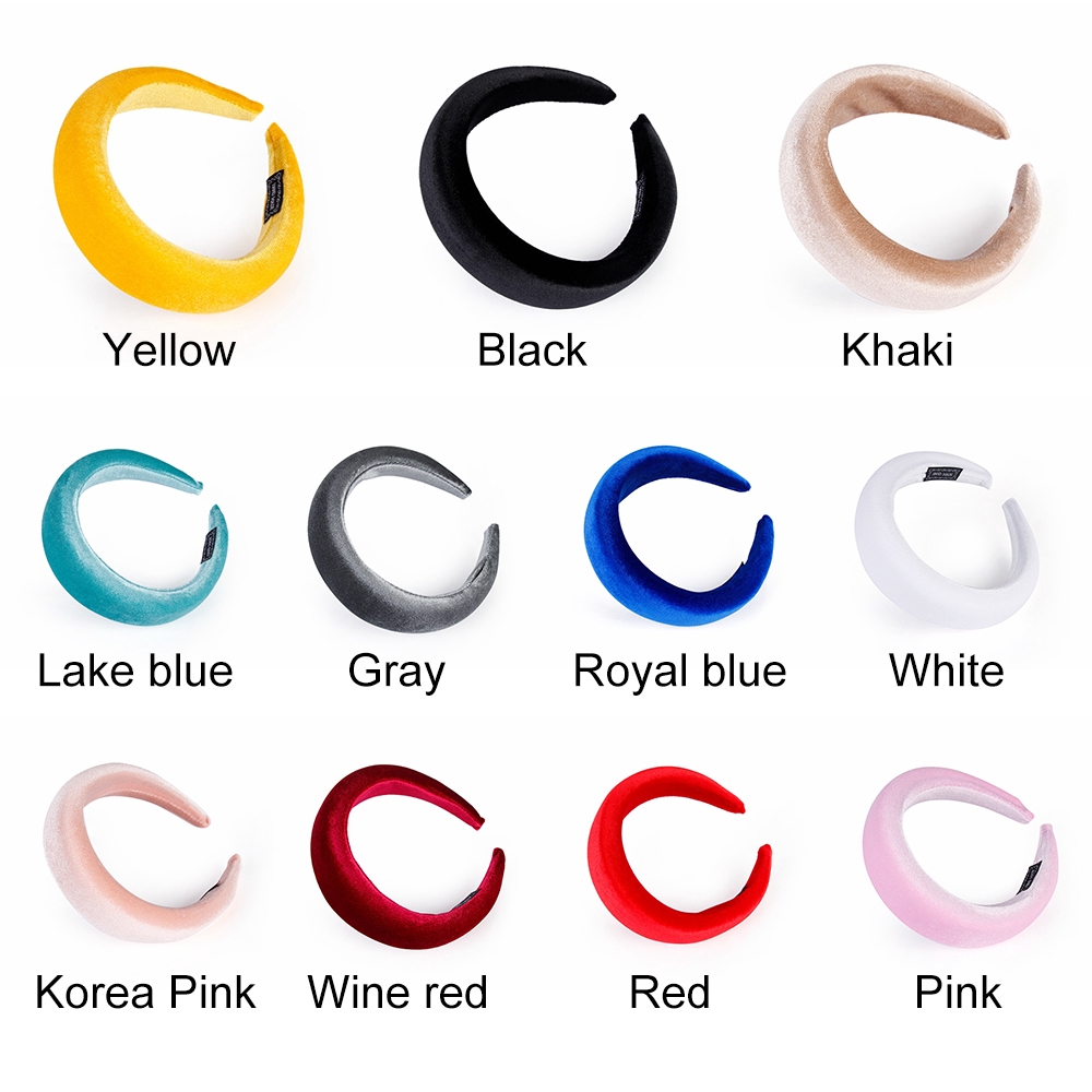 Băng đô nhung cài tóc đơn giản thời trang cho nữ